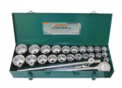 заказать Набор головок торцевых 3/4"DR, дюймовых 12 гр. SAE 7/8"--2", метрических 6 гр. 22-50 мм, 27 предметов Jonnesway 