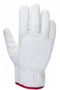 заказать Кожаные перчатки Smithcraft белые, размер L 