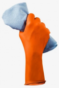 заказать Оранжевые нескользящие нитриловые перчатки JSN NATRIX MAX, размер L 