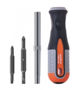 заказать Отвертка стержневая 6 в 1 ROUND GRIP 1/4",5/16"DR, SL5,6, PH1,2 Ombra 