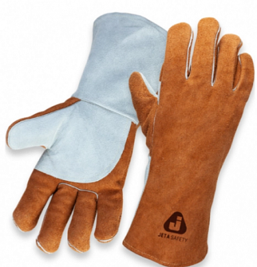  Перчатки сварщика Jeta Safety Ferrus Active 10, с крагой, цвет коричневый/оранжевый купить