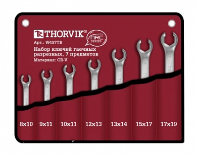  Набор ключей гаечных разрезных серии ARC в сумке, 8-19 мм, 7 предметов Thorvik купить