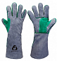 Перчатки сварщика Jeta Safety JWK501 Ferrus Max, цвет серый/темно-зеленый, 10/XL