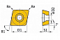 Твердосплавные сменные поворотные режущие пластины ISO CCMT060204