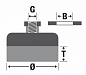 Щетка чашечная Д130*75*M14, ворс полимер-абразив P46 (код 1-115)