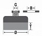 Щетка чашечная Д110*M14, ворс полимер абразив P60 (код 6-003)