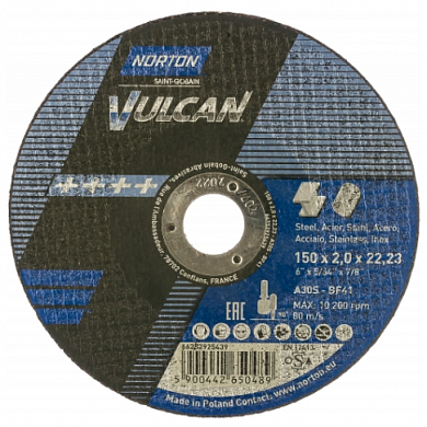  Круг отрезной по нержавейке/металлу NV 41 (180x1.6x22.23 мм; 80 м/сек) купить