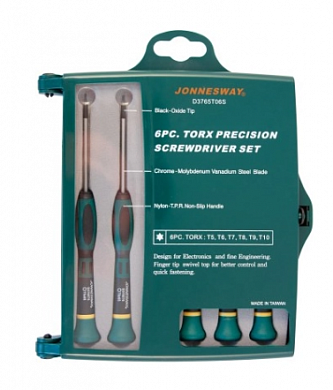  Набор отверток для точной механики TORX®, 65 мм, 6 предметов Jonnesway купить