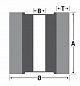 Щетка для Makita 9741, Д100*120*12,7+2 отв, ворс полимер-абразив P240, черный корпус (код 1-175)
