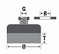 Щетка чашечная Д150*M14, ворс полимер-абразив P46 (код 1-102)