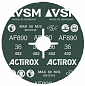 Фибровый круг VSM ACTIROX d 125 мм, зерно P36