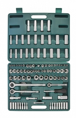  Набор инструмента универсальный 1/4", 3/8" и 1/2"DR, 107 предметов Jonnesway купить
