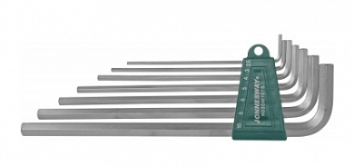  Комплект угловых шестиграников EXTRA LONG 2,5-10 мм, 7 предметов S2 материал Jonnesway купить