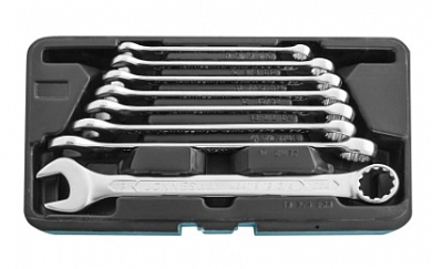  Набор ключей гаечных комбинированных с профилем SUPER TECH в кейсе, 8-19 мм, 8 предметов Jonnesway купить