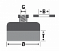 Щетка чашечная Д100*M14, ворс нестриж плоский полимер-абразив P80 (код 1-192)
