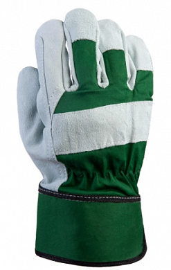  Комбинированные перчатки из кожи и хлопка JSL401 купить
