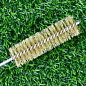 Щетка ерш Д30*100*300 с хв-м + кольцо, ворс гофр латунь 0,20