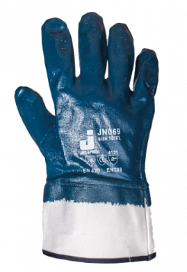  Защитные перчатки с нитриловым покрытием JetaSafety JN069 купить
