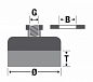 Щетка чашечная Д130*75*M14, ворс полимер-абразив P36 (код 1-114)