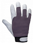 Кожаные перчатки Jeta Safety Winter Mechanic, цвет черный/белый