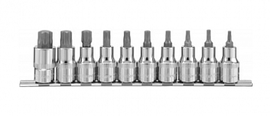  Набор насадок торцевых 1/2"DR с вставками-битами TORX® на держателе, T20-T70, 55 мм, 10 предметов Ombra купить